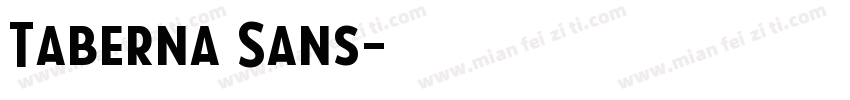 Taberna Sans字体转换